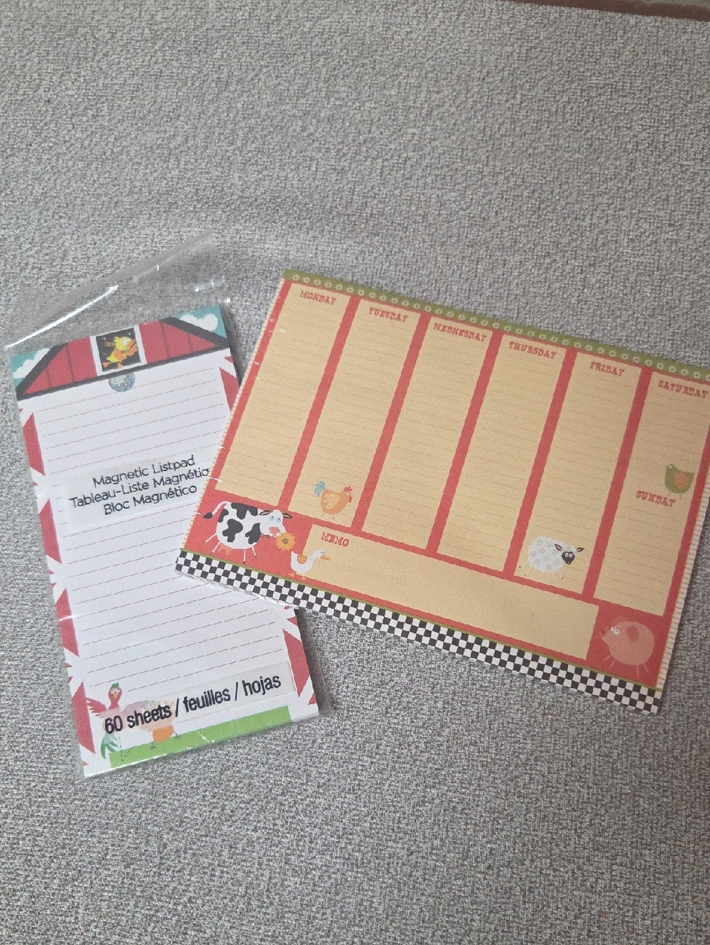 Studio 18 Farm Magnetic Calendar/Notepad Set